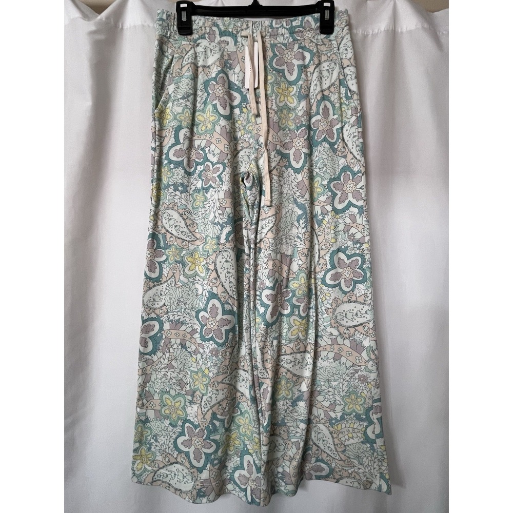 Sundry Womens Floral Paisley French Terry‎ Sweatshirt and Wide Leg Pants Set 2 - Picture 4 of 7